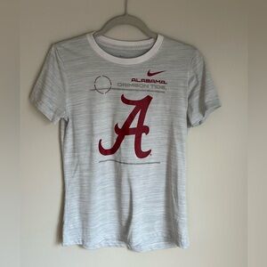 Nike Alabama Crimson Tide Football Dri Fit Shirt Bama Grey Small